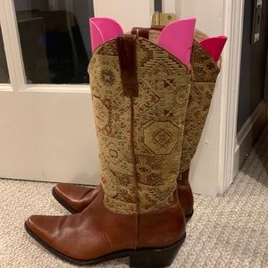 Tapestry western boots